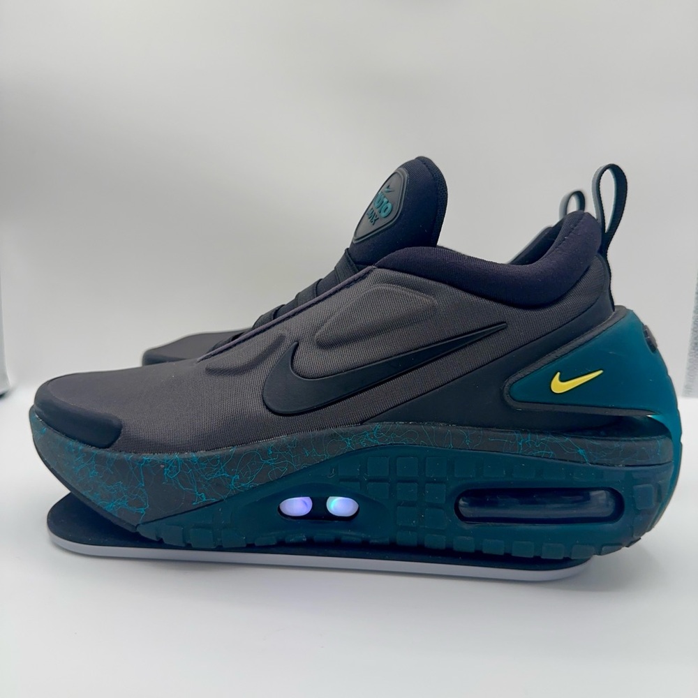 Nike Adapt Auto Max Black with Blue and Yellow Accents